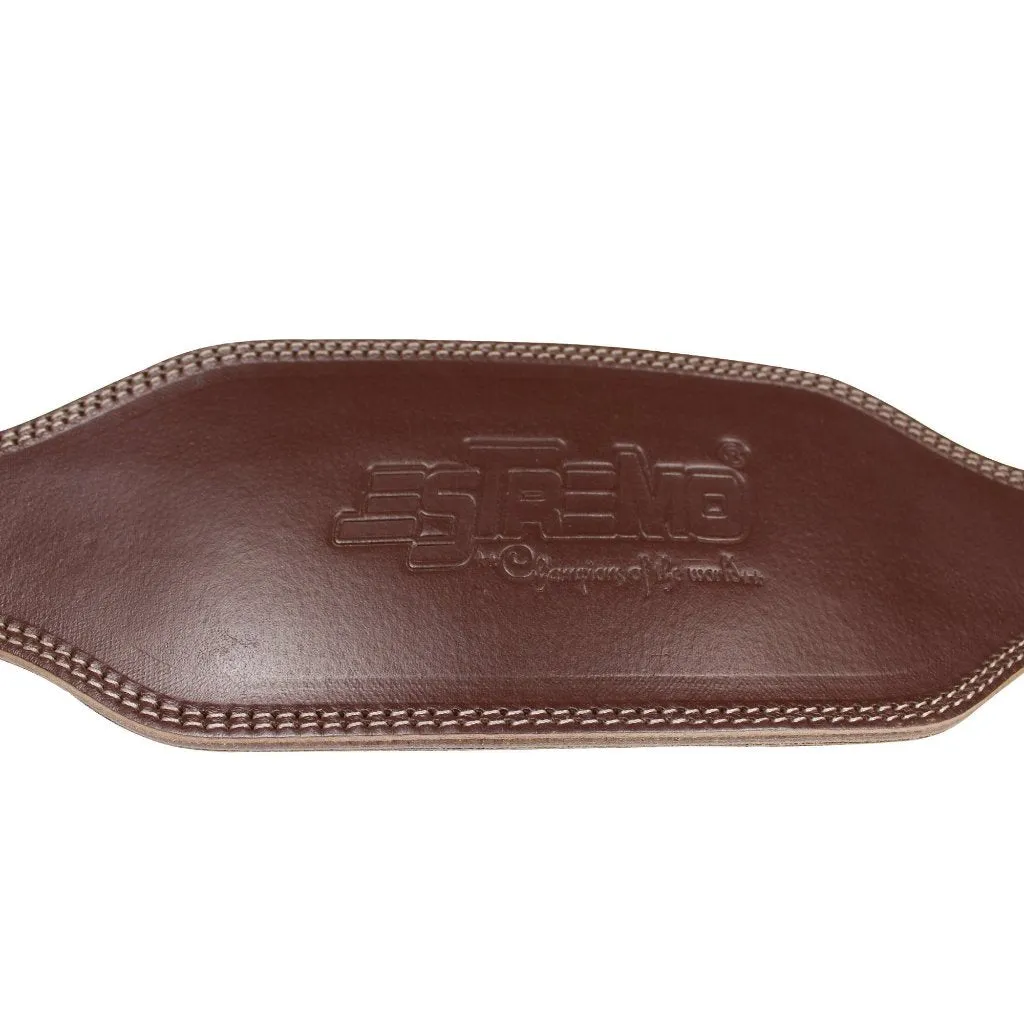 Genuine Leather Weightlifting Belt 6" Wide - Brown