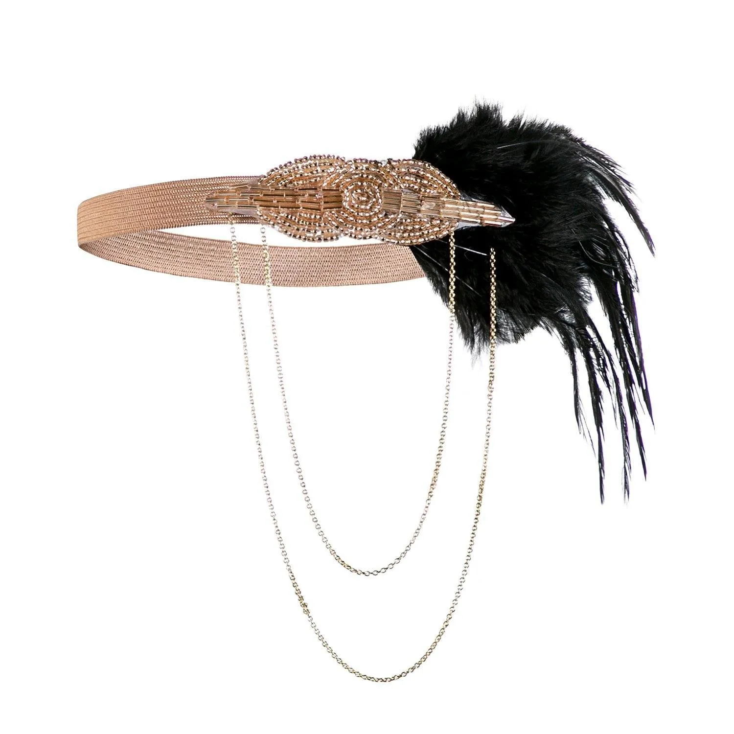 Great Gatsby Flapper Fascinator Headbands Tassels 1920S|JaosWish