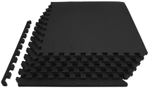 Gym Floor Mat 24 SQ Ft EVA Foam Interlocking Exercise Fitness Puzzle Flooring