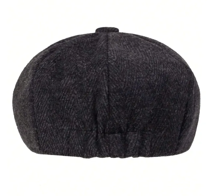 Hampton Baker Boy Hat Black Woolen