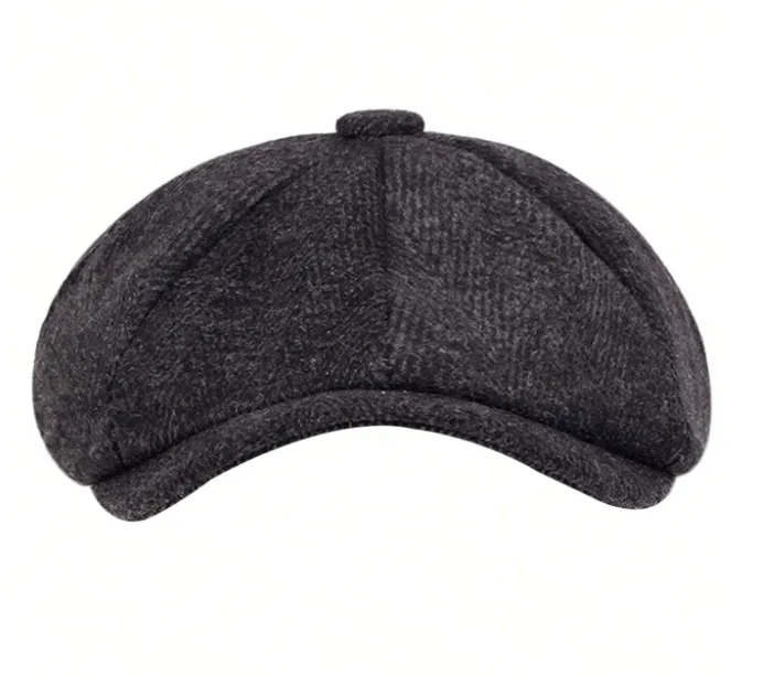 Hampton Baker Boy Hat Black Woolen