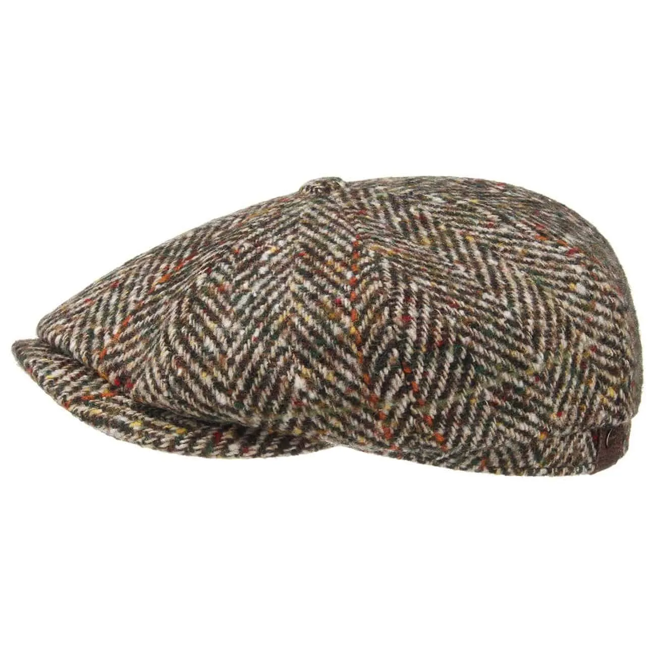 Hatteras Herringbone Color Newsboy Cap by Stetson