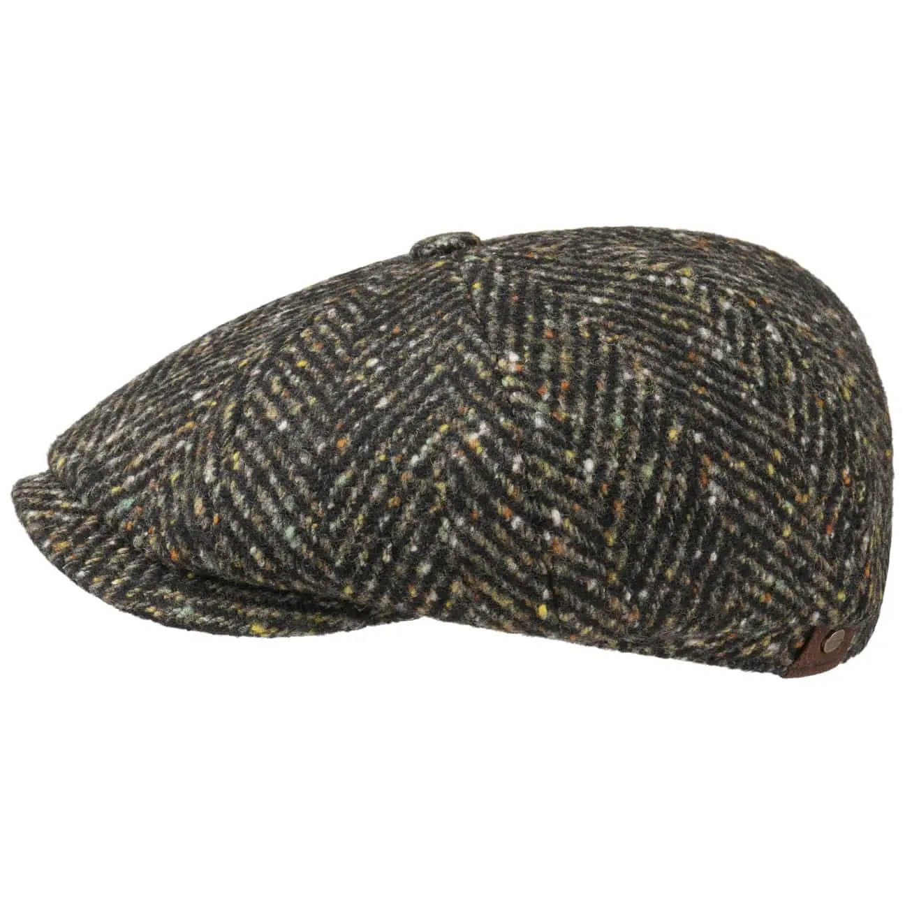 Hatteras Herringbone Color Newsboy Cap by Stetson