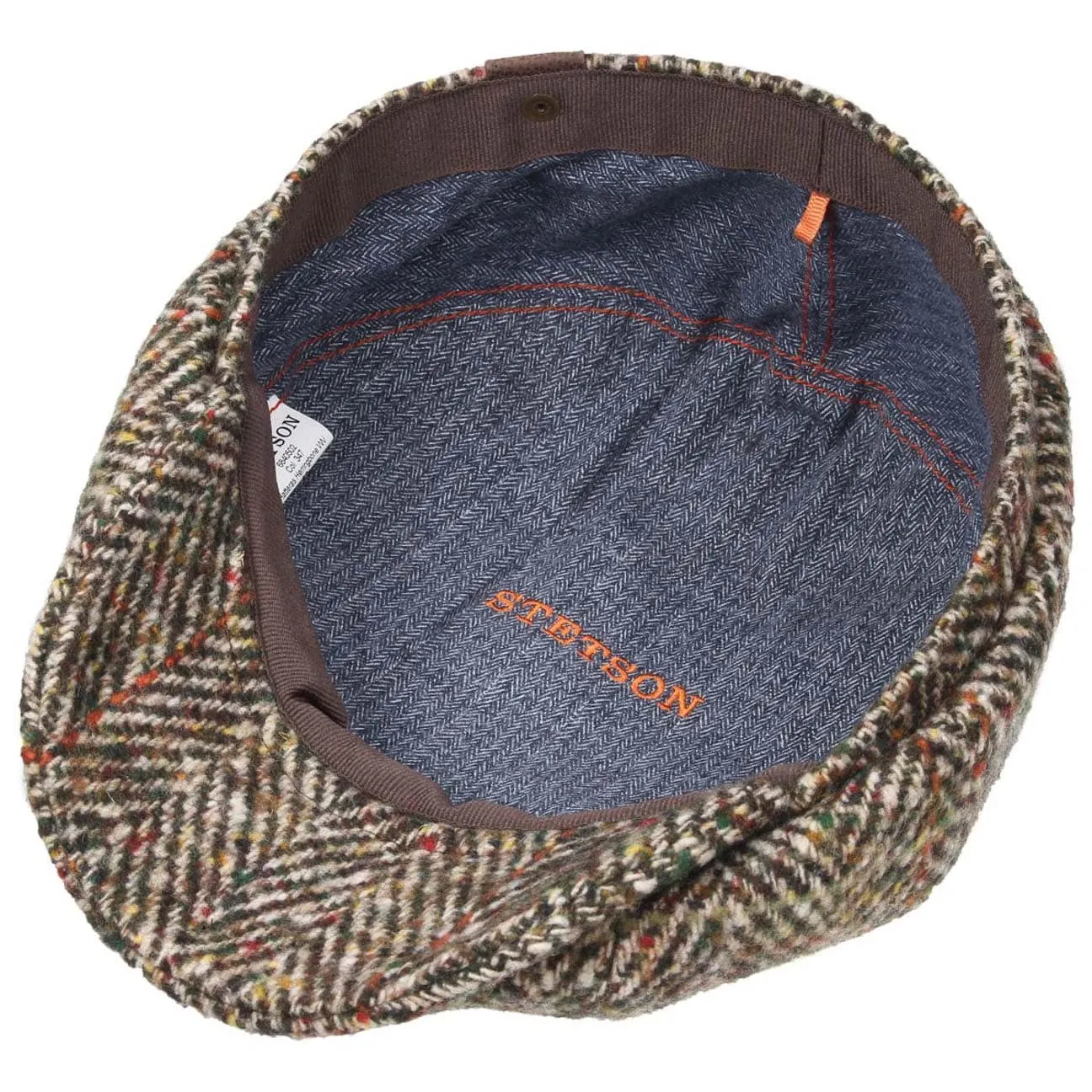 Hatteras Herringbone Color Newsboy Cap by Stetson