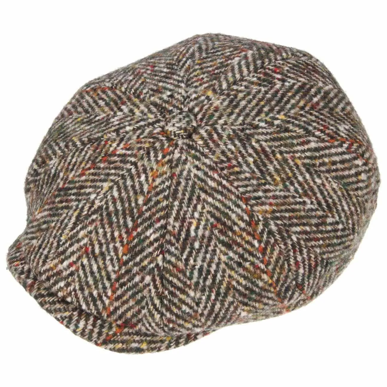 Hatteras Herringbone Color Newsboy Cap by Stetson