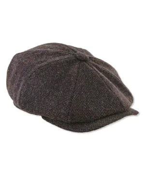 Heather Scott Newsboy Harris Tweed 8-Piece Cap Clearance