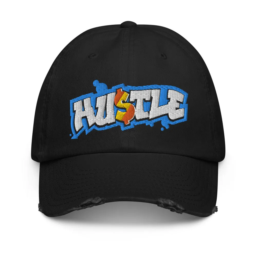 Hustle Distressed Hat