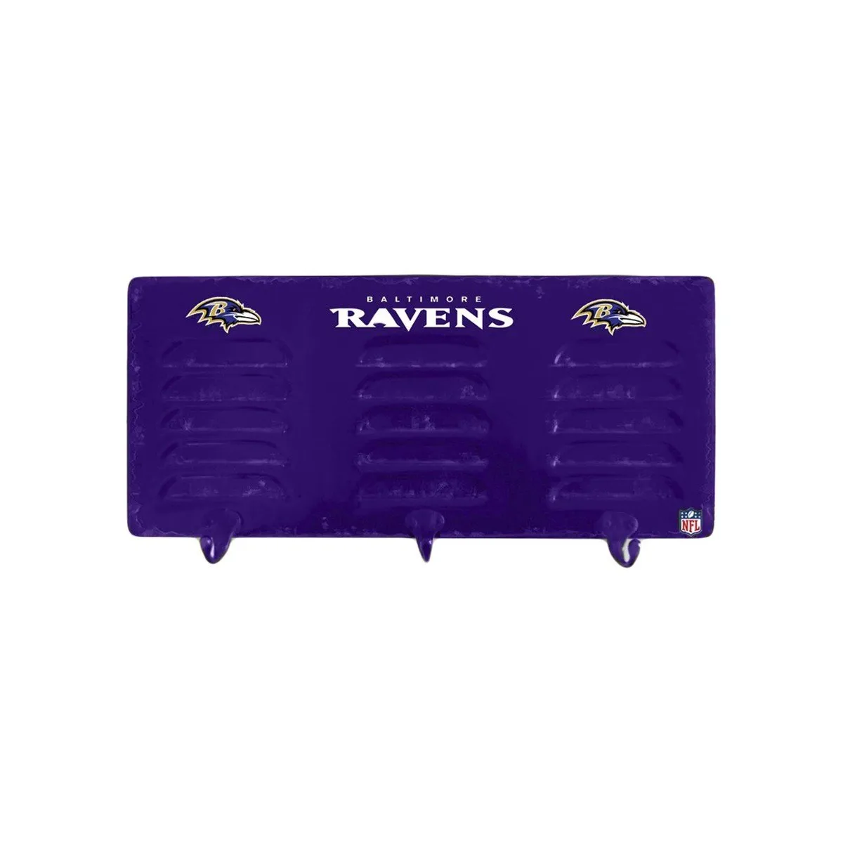 Imperial Baltimore Ravens 3 Hook Metal Locker Coat Rack