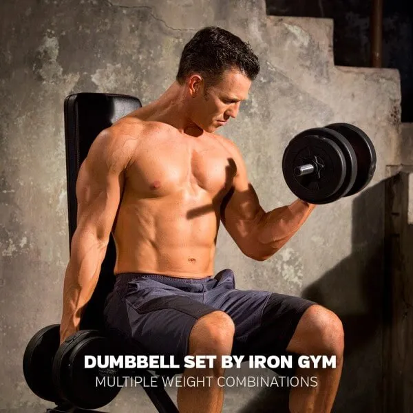 Iron Gym 15kg Adjustable Dumbbell Set
