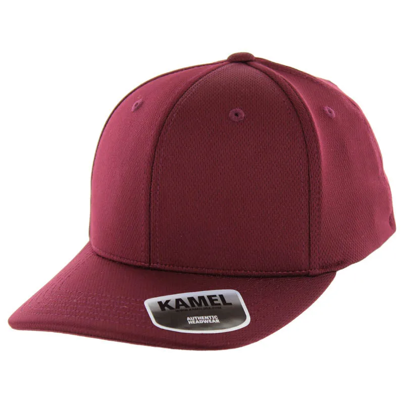 Kamel Premium Flex Poly Knit Cap – Mid Profile, Slight Curve Visor