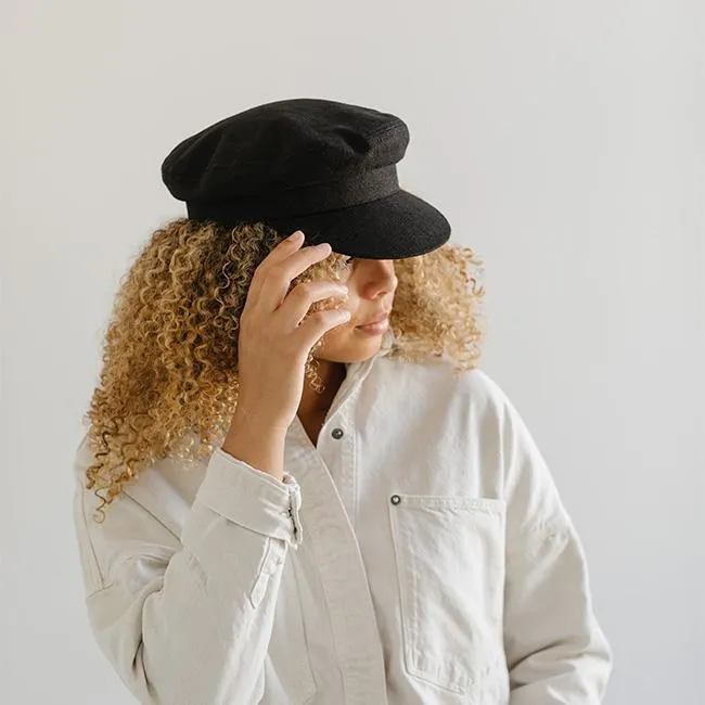 Linen Newsboy Cap