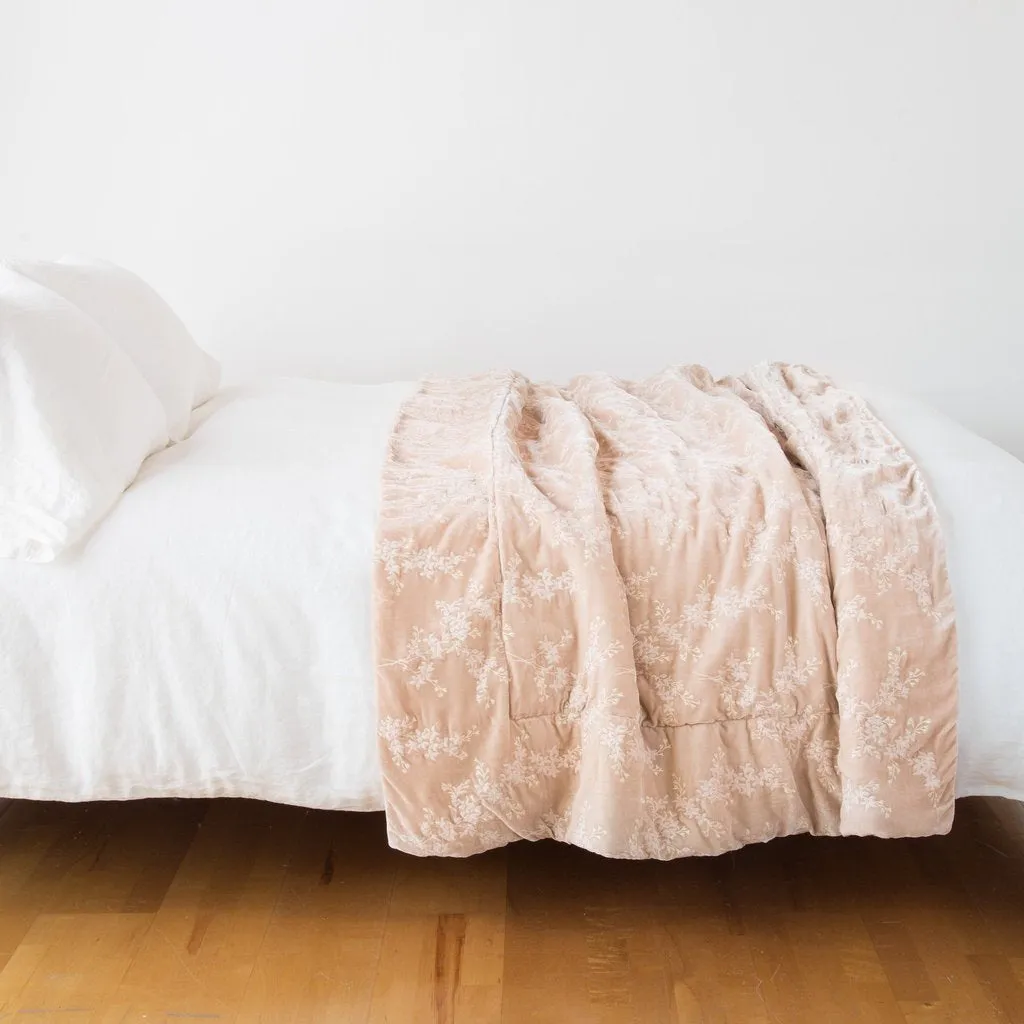 Lynette Bed End Blanket - Pearl