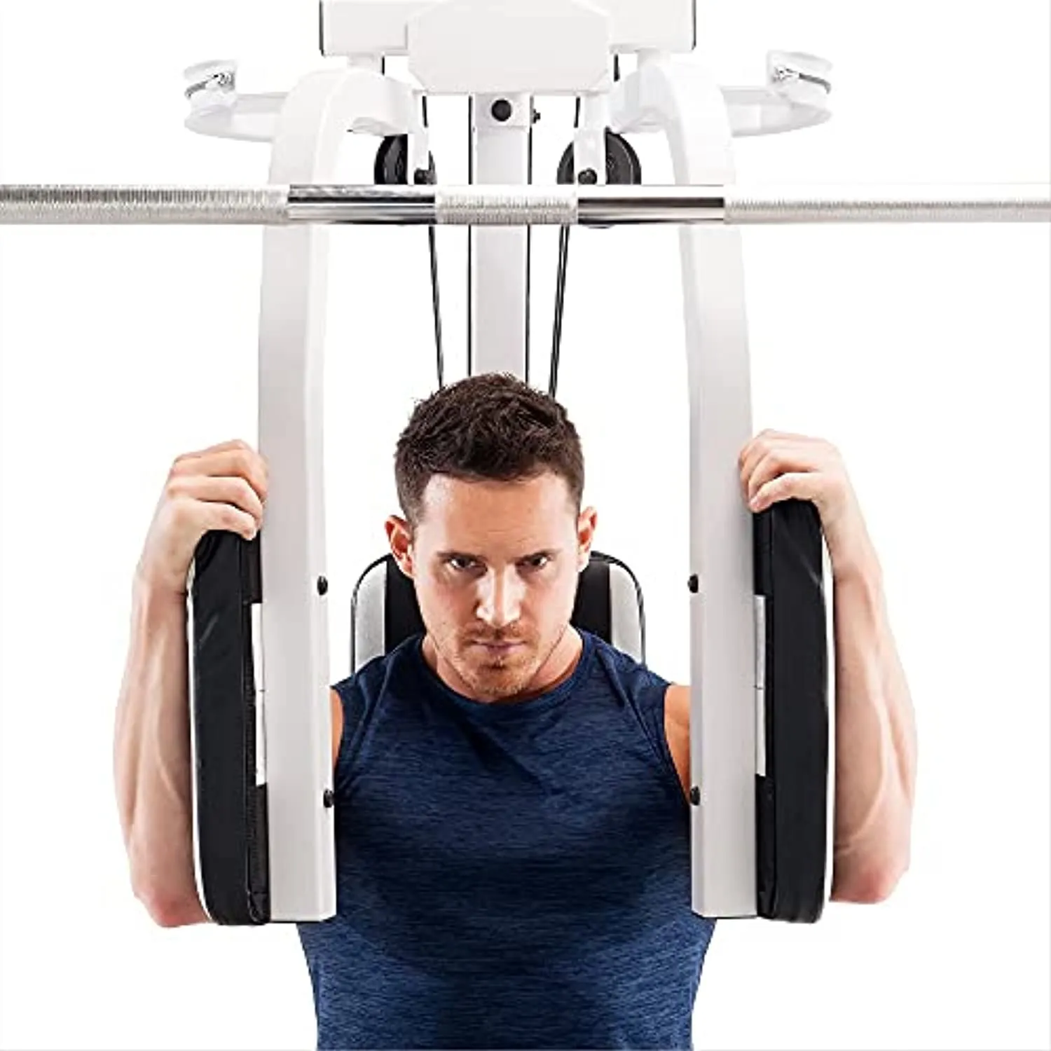Marcy Smith Cage Workout Machine Total Body Training Home Gym System with Linear Bearing