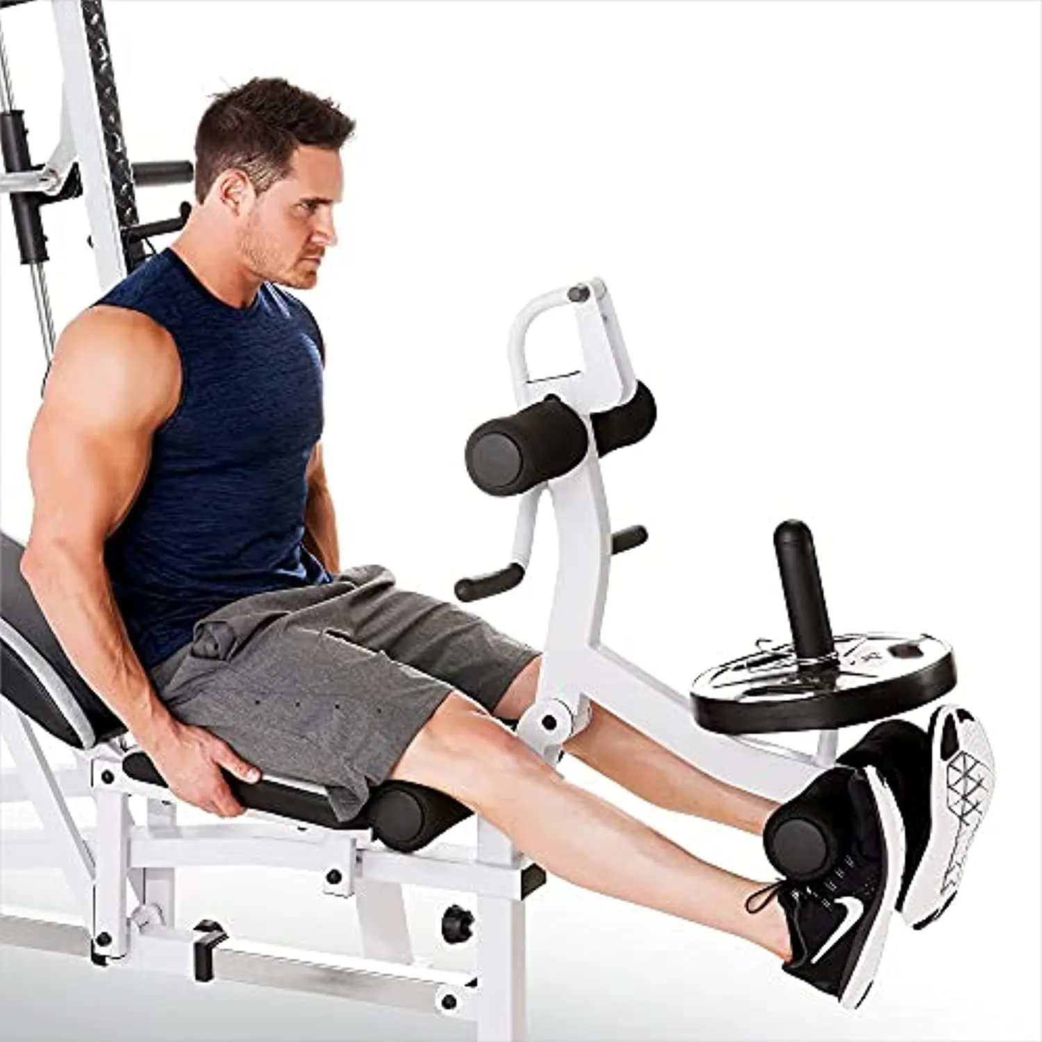 Marcy Smith Cage Workout Machine Total Body Training Home Gym System with Linear Bearing