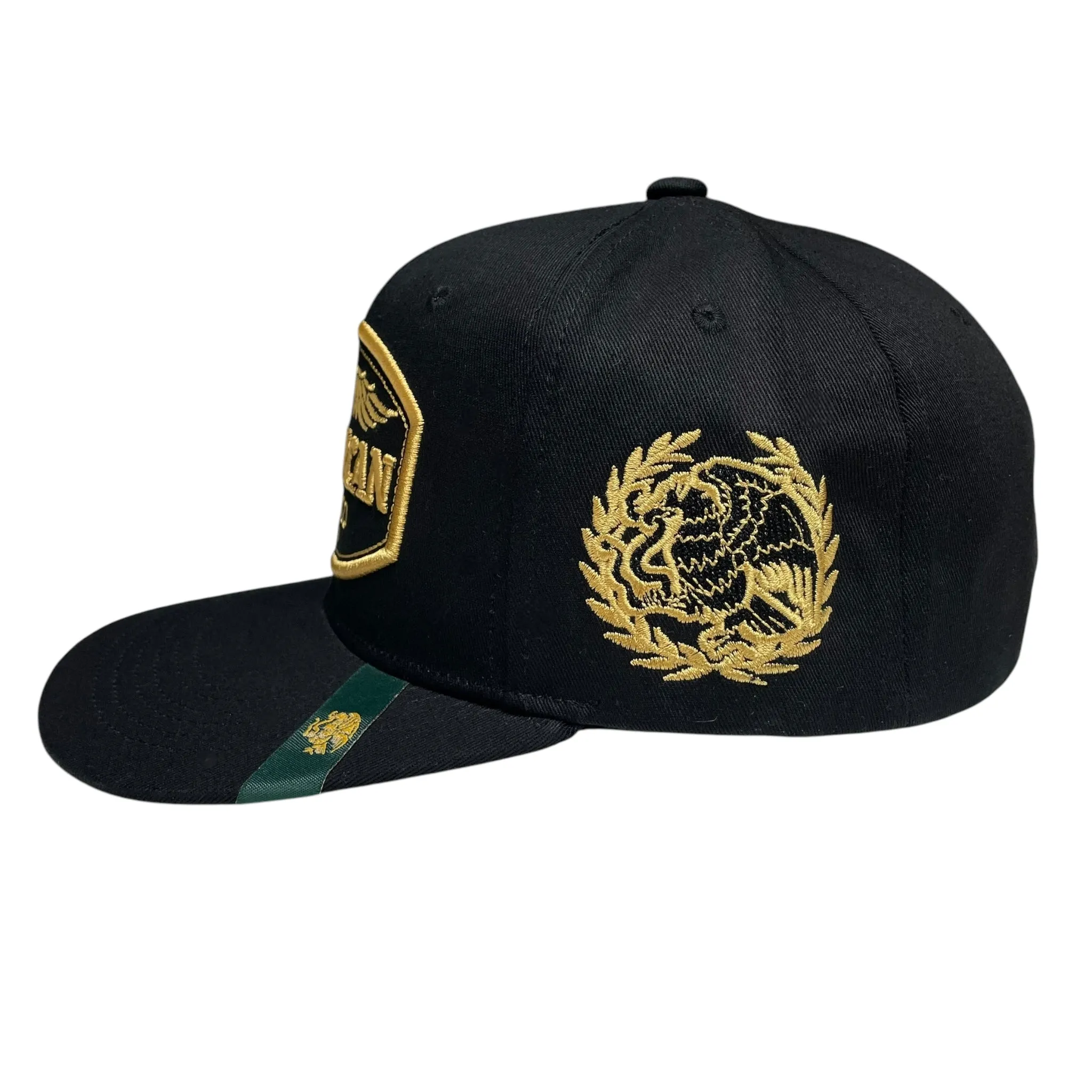 Michoacan Mexico Snapback Cap, Black, Flat Brim, Embroidered, Adjustable
