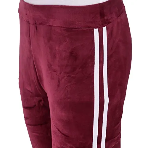 Miley Premium Regular Fit Velvet Track Suit for Women | Stylish Velvet Winter Wear Night Suit with Pockets & Hoodie | Ladies Track Suit for Sports Wear, Nightwear, Jogging, Daily Use, Gym Wear