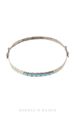 Miscellaneous, Hat Band, Turquoise, Vintage, Old Pawn, 818