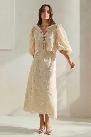 Monaco Eyelet Skirt
