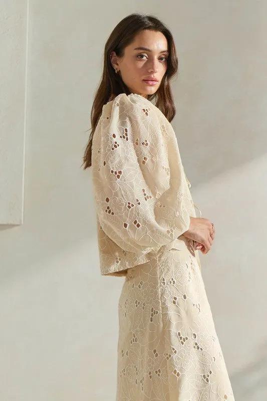 Monaco Eyelet Skirt