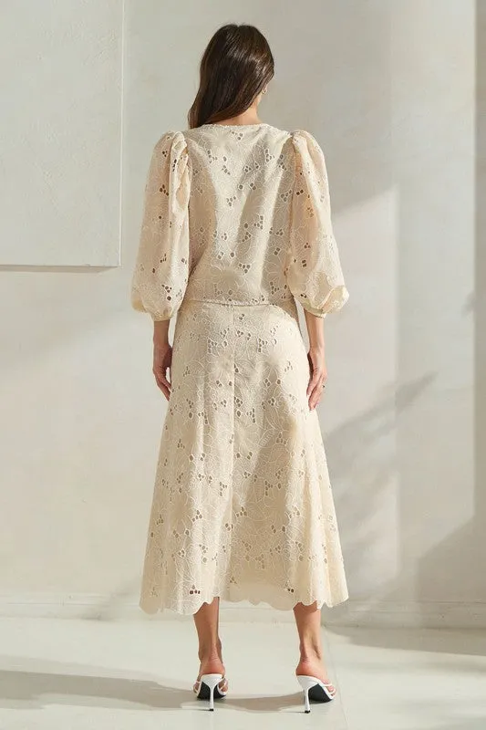 Monaco Eyelet Skirt