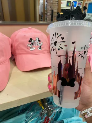 Mouse Rose Gold Castle