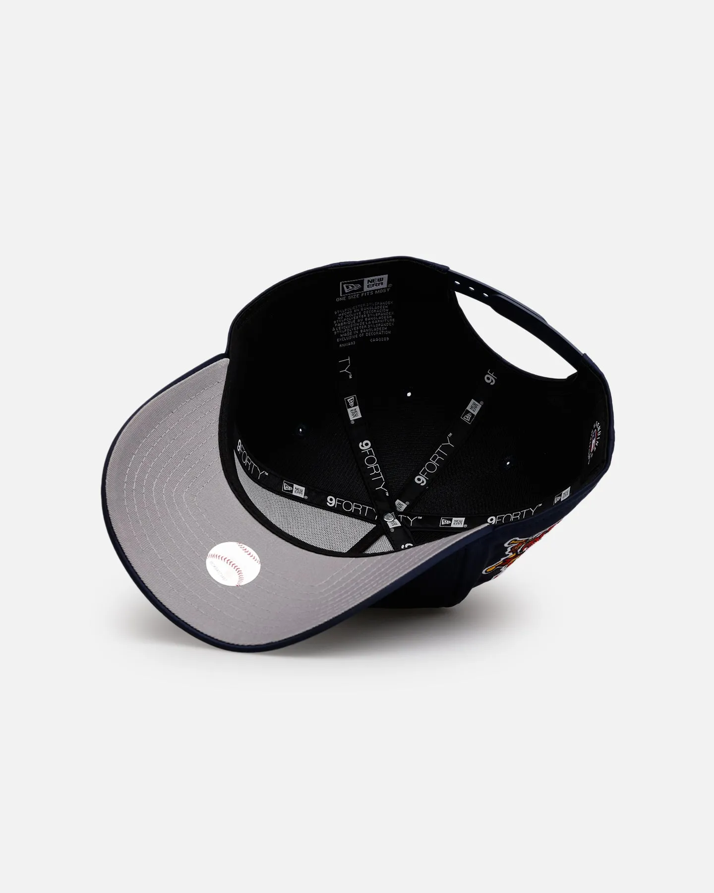 New Era Atlanta Braves 'Team Color Satin' 9FORTY A-Frame Snapback Official Team Color