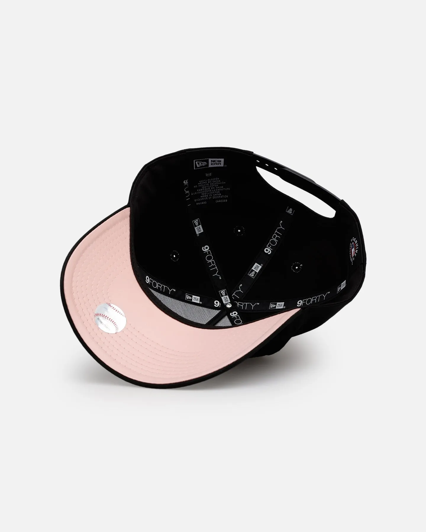 New Era Houston Astros 'Pink Satin Hearts 2.0' 9FORTY A-Frame Snapback Black/Pink