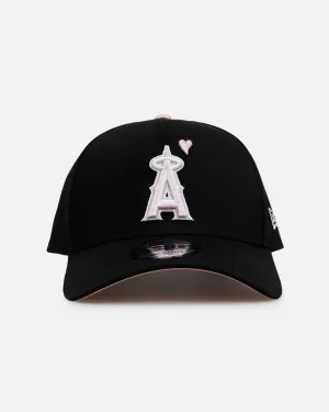 New Era Los Angeles Angels 'Pink Satin Hearts 2.0' 9FORTY A-Frame Snapback Black/Pink
