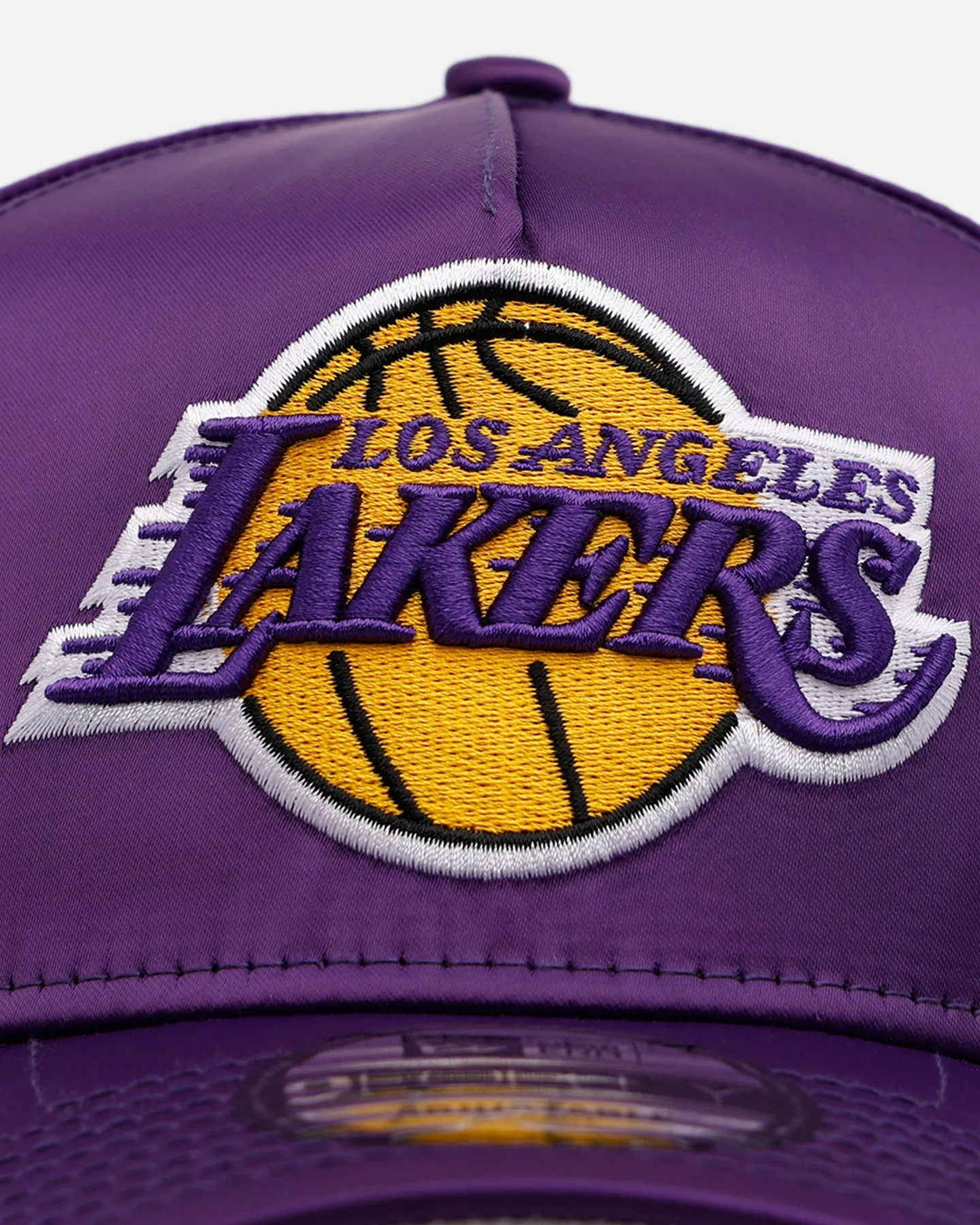 New Era Los Angeles Lakers 'Team Color Satin' 9FORTY A-Frame Snapback Official Team Color