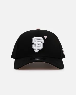 New Era San Francisco Giants 'Pink Satin Hearts 2.0' 9FORTY A-Frame Snapback Black/Pink