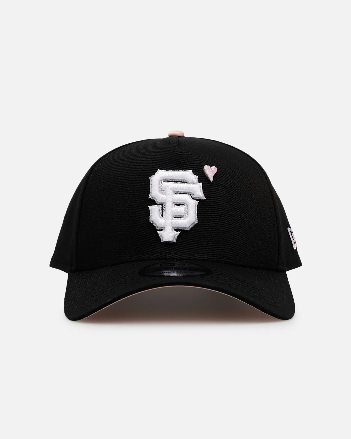 New Era San Francisco Giants 'Pink Satin Hearts 2.0' 9FORTY A-Frame Snapback Black/Pink