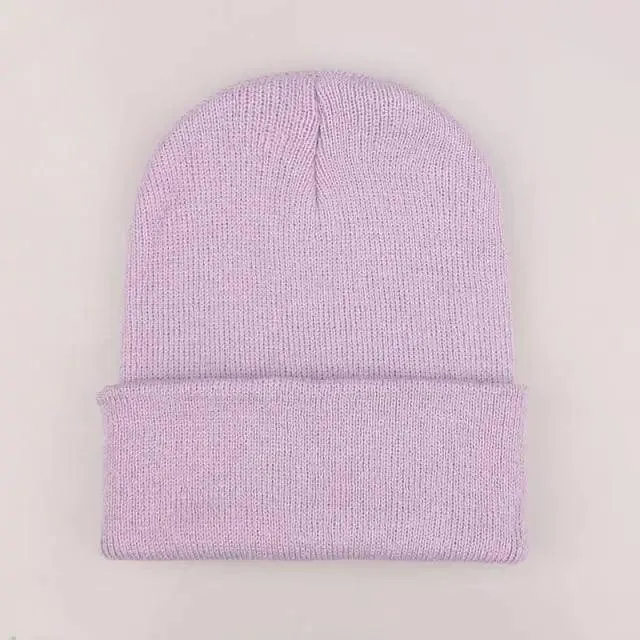 New Winter Hats for Women Men Beanies Knitted Solid Cool Hat Girls Autumn Female Beanie Warm Bonnet Casual Cap For Winter  Knitted Autumn Winter Cap Warm Elastic Winter Women and Men Hat