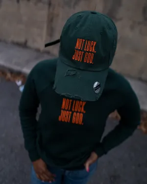 Not Luck, Just God. Hat (Distressed)