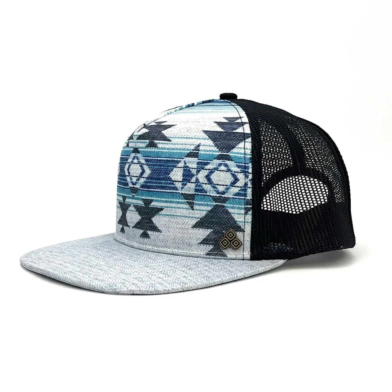 Nu Tribe Grey Trucker Hat – Sustainable Southwestern Mesh Snapback