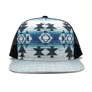 Nu Tribe Grey Trucker Hat – Sustainable Southwestern Mesh Snapback
