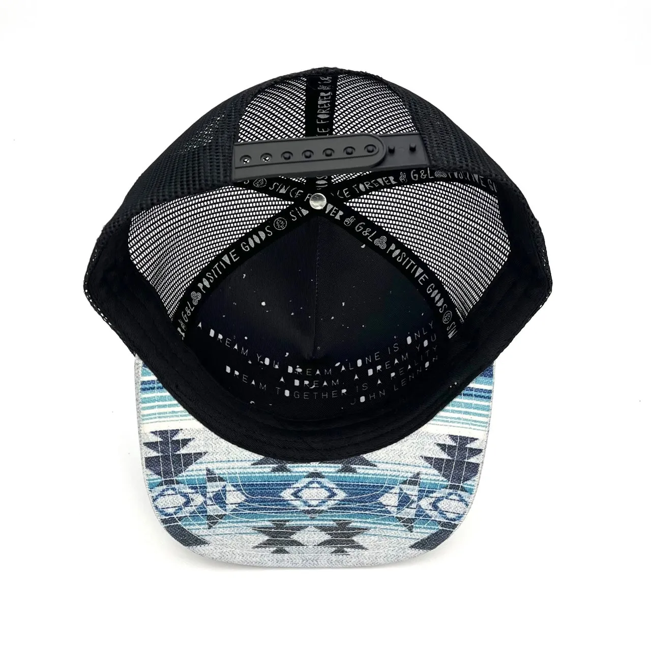 Nu Tribe Grey Trucker Hat – Sustainable Southwestern Mesh Snapback