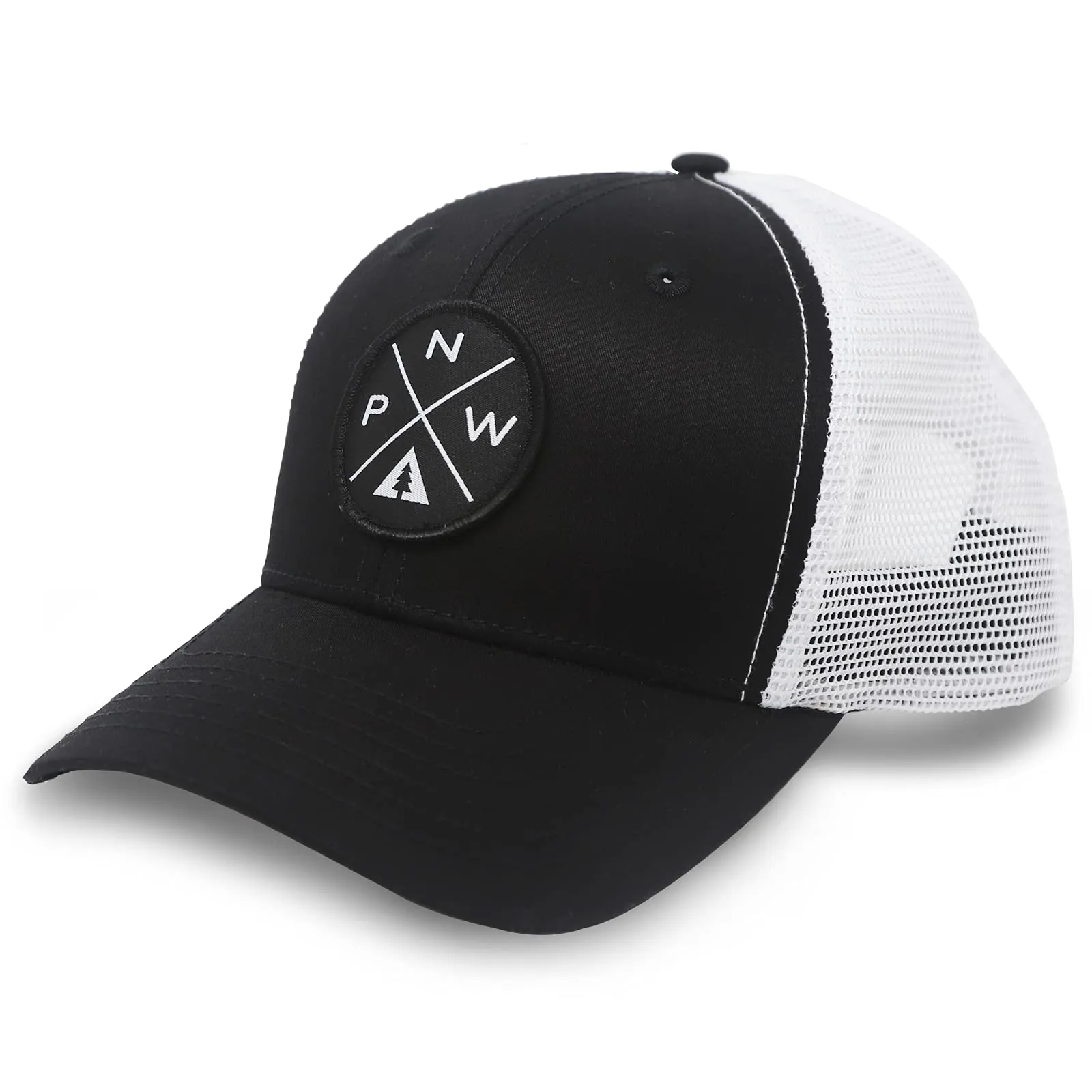 Pacific Northwest PNW Trucker Baseball Snapback Hat Black - International Tie