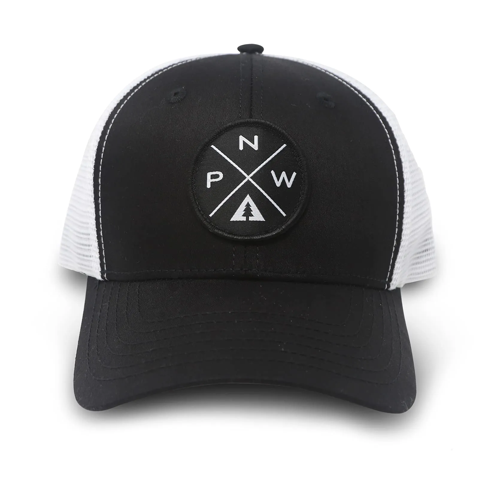Pacific Northwest PNW Trucker Baseball Snapback Hat Black - International Tie