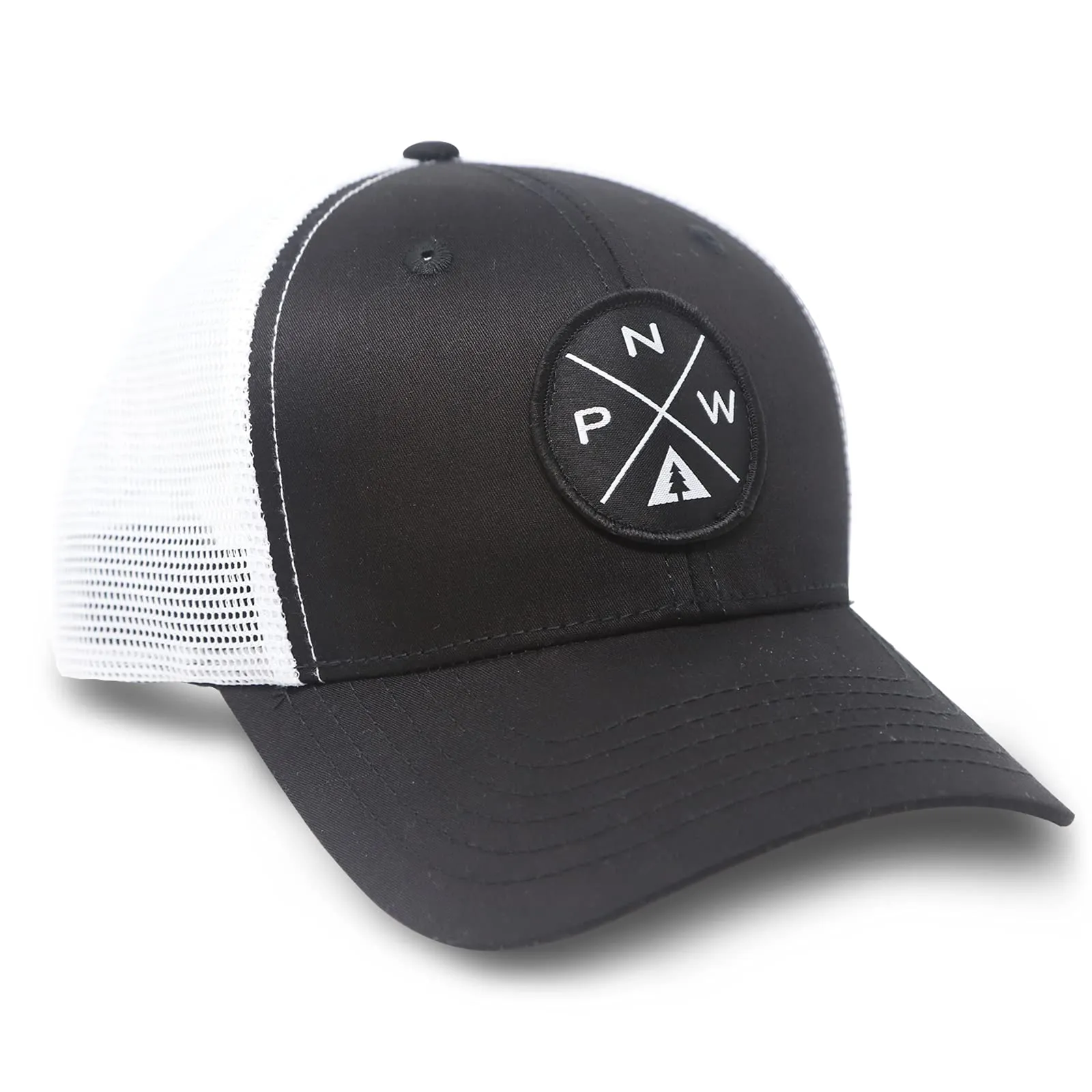 Pacific Northwest PNW Trucker Baseball Snapback Hat Black - International Tie