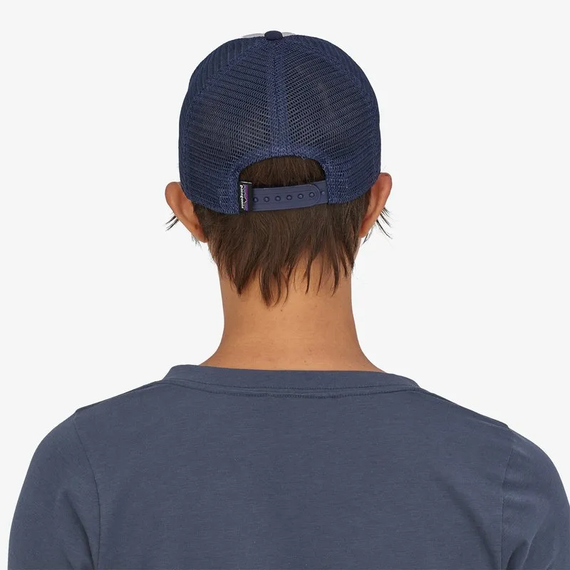 Patagonia - Women's Pastel P-6 Label Layback Trucker Hat - Salt Grey w/ New Navy
