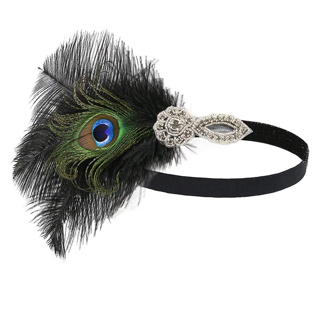 Peacock 1920s Flapper Girl Accessories Set of 5