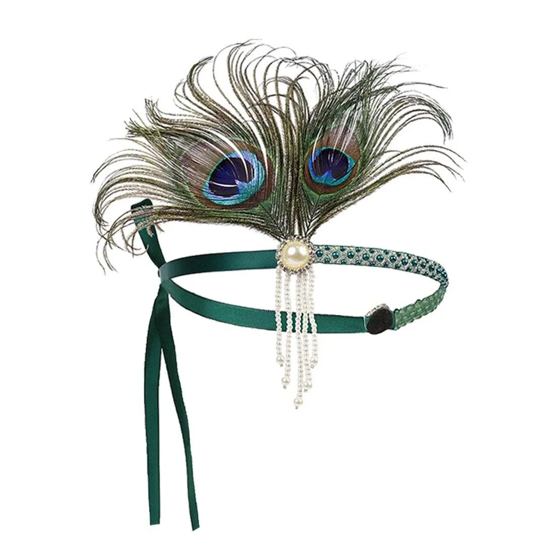 Peacock Great Gatsby Costume Accessories Set of 5