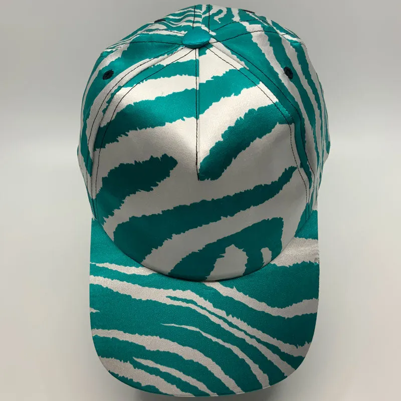 Pure Silk Green Stripes Cap