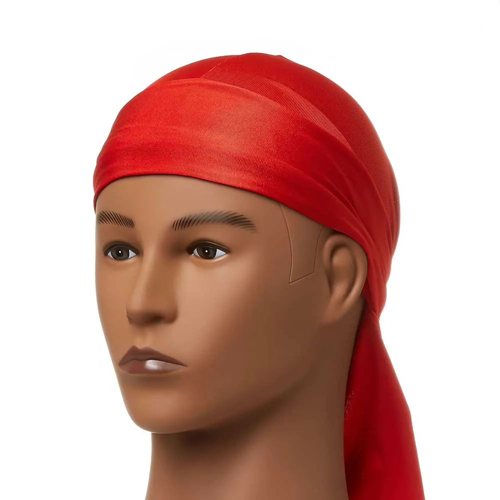 Red by Kiss Bow Wow X Power Wave Spandex Durag – Soft & Stretchy Fit for 360 Waves & Daily Wear