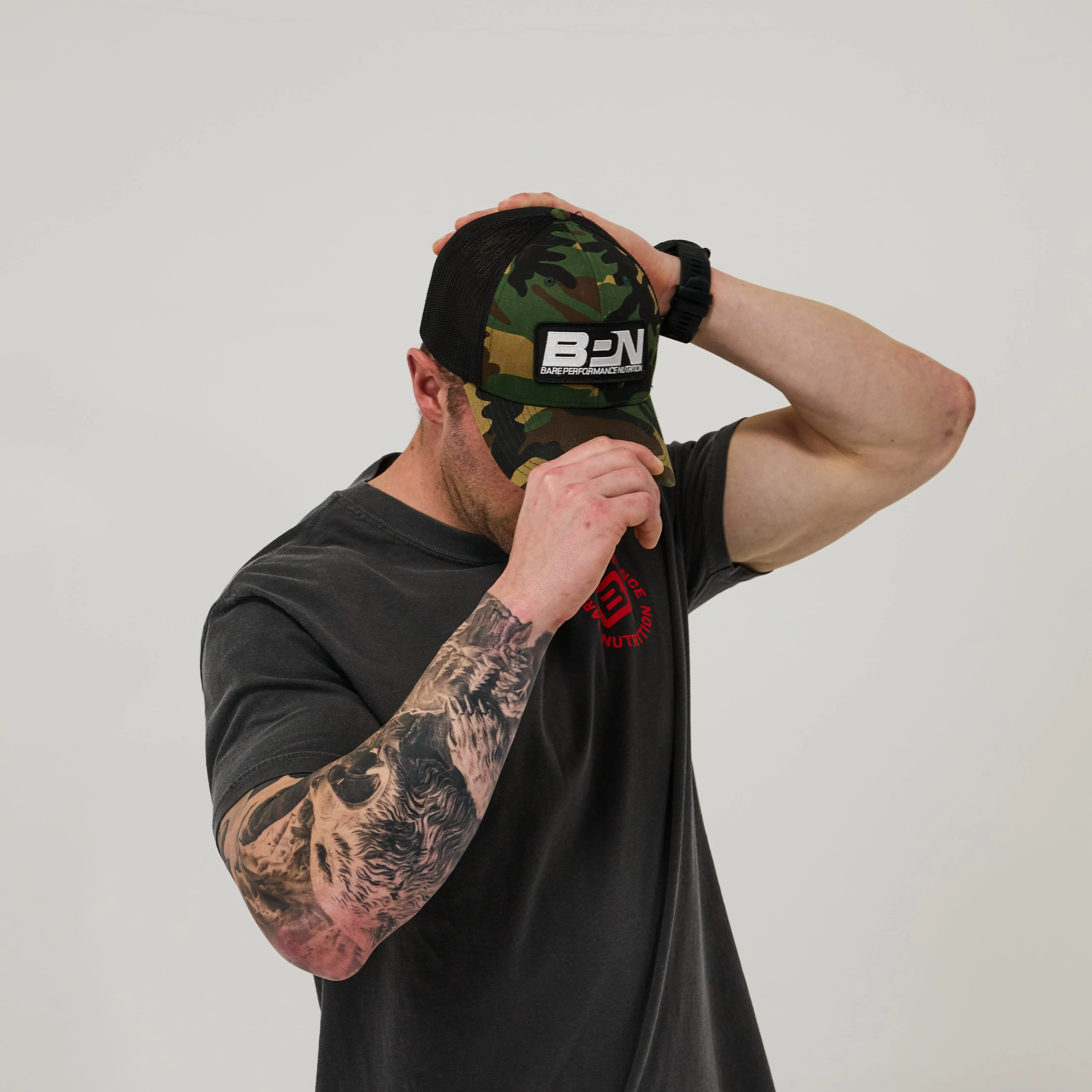 Snapback Hat / Black   Camo