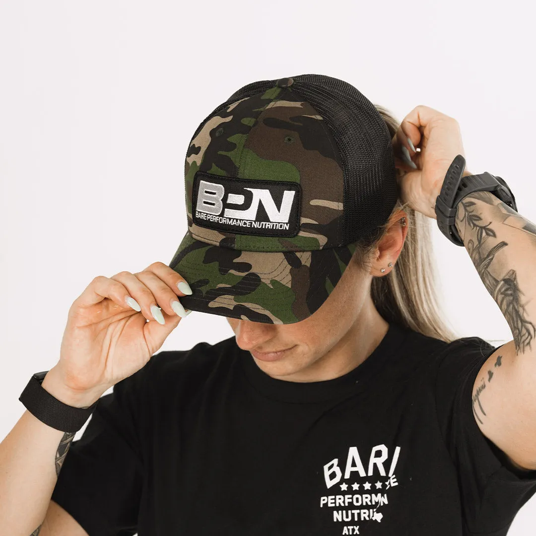 Snapback Hat / Black   Camo