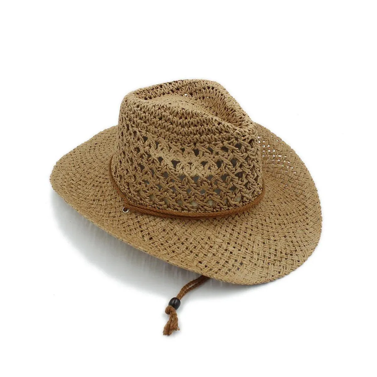 Summer Straw Beach Hat Outdoor Western Sun Hat Youth Sunscreen UV Protection