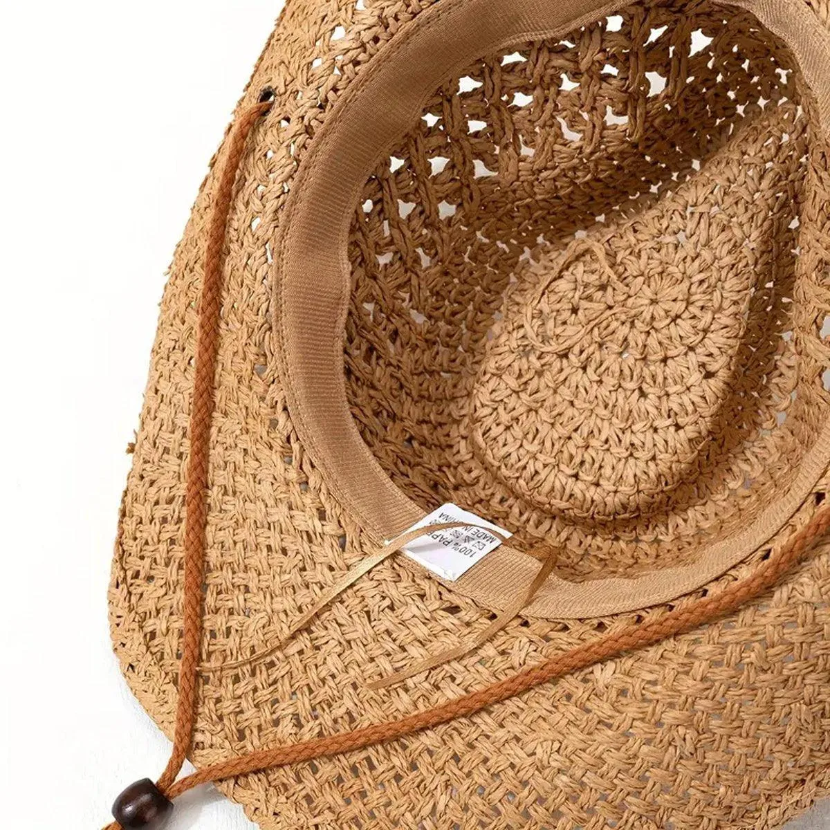 Summer Straw Beach Hat Outdoor Western Sun Hat Youth Sunscreen UV Protection