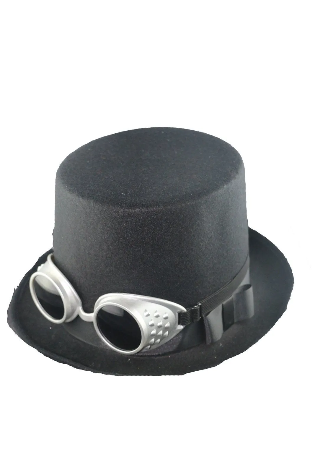 Top Hat Steampunk Hat With Goggles