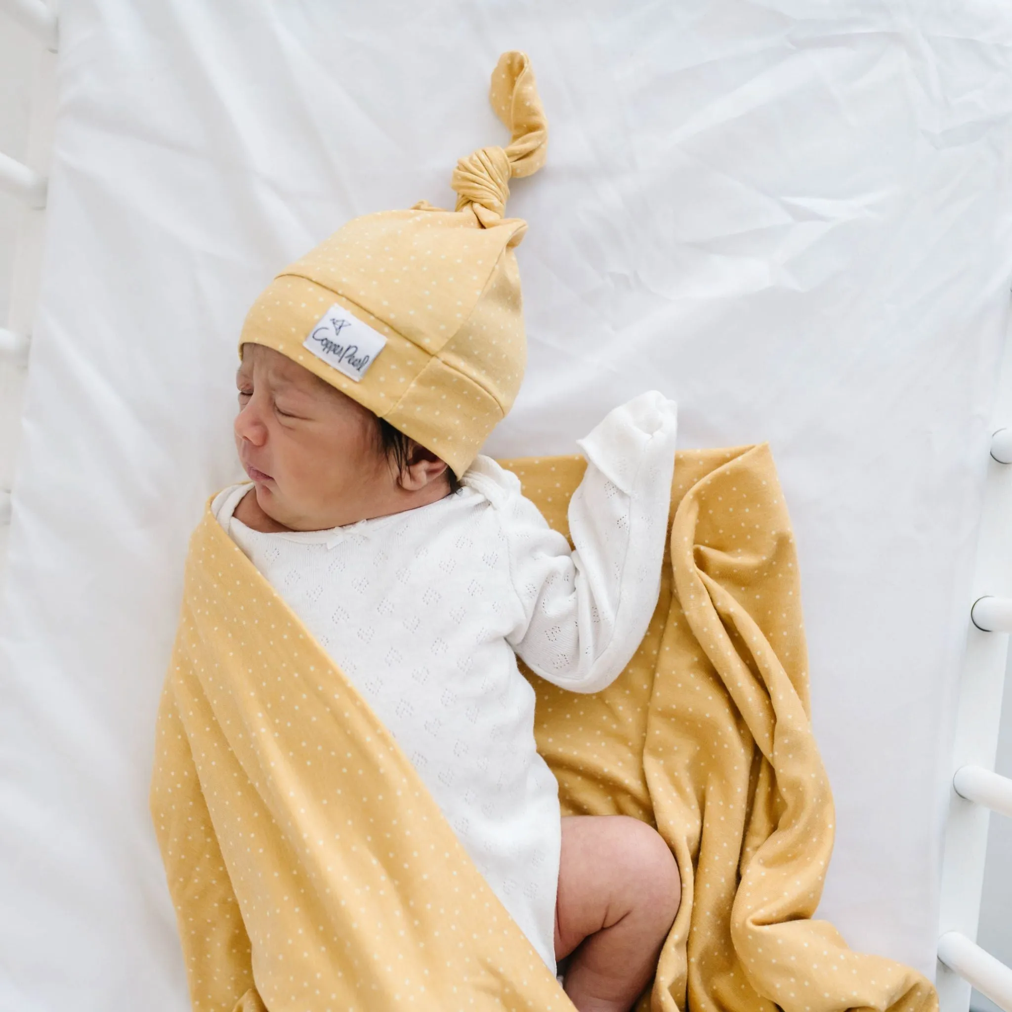 Top Knot Hat - Marigold